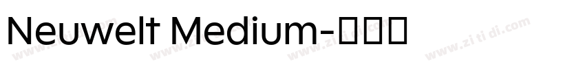 Neuwelt Medium字体转换